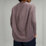 Lululemon Back In Action Long Sleeve Shirt Lunar Rock size 4 Photo 2