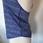 Nike  Women's Blue Black Striped Racerback Tank Top XS Lightweight Athletic‎ Photo 2