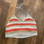 Aerie  multicolored crochet halter tank top Photo 0
