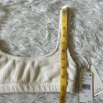 Good American New  Women’s Crinkle Scoop bra in ivory001 size XXS/XS Photo 5