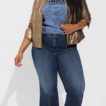 Torrid Sky High Flare Super Soft Blue Jeans - Size 24 TALL Photo 0