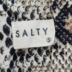 Salty  by Andie Snakeskin Print Cropped Tank Top Size Small Snakeskin Fitted Tank Photo 4