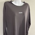Gymshark Open Back Ark Long Sleeve Shirt Women’s Medium Athletic Gray Top Photo 2