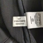Diane Von Furstenberg DVF Black Long Sleeve Satin Waist Elegant Kyara Romper Playsuit Size 2 Photo 10