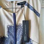 London Dress Company Nude Navy Lace Eyelash Fringe Sleeveless Dress Whimsigoth Tan Size 4 Photo 6