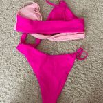 SheIn Pink and Light Pink Bikini Photo 5
