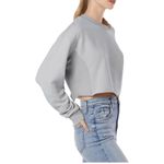 Favorite Daughter The Jen Cropped Sweatshirt Small in Gray Photo 1