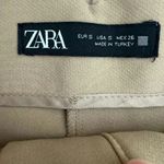 ZARA High Waisted High Rise Viscose Blend Taupe Beige Women’s Pants SZ S #2013 Photo 9