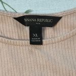 Banana Republic beige ribbed slim fit round neck bodysuit long sleeve size XL Photo 1