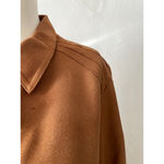 Emma James Liz Claiborne Faux Suede Brown Button-Up Western Shirt Size 14 Photo 7