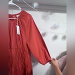 Sundry NWT Cotton Tiered Dress in Rustic Orange Photo 5