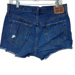 Levi's Distressed Denim Shorts Cit-Off Style Button Fly 32” Waist Photo 6