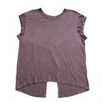 Lululemon  heather purple short-sleeve open back top Photo 8