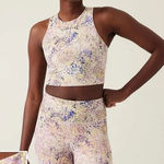 Athleta Conscious Train Crop Bra A-C Dynamic Leopard Grey Size Medium Photo 0