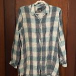 Barbour  Summer Tartan Plaid USA Lorne Shirt Tunic Hidden Button Front Size 12 Photo 1