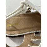 A Rider Girl Top Side Lace Up White And Metallic Women Sandal Size 8 Photo 11