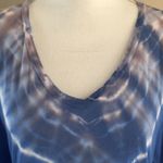 Splendid  Blue Tie Dye Wide Short-sleeve Shirt Photo 1
