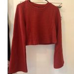 Band of the Free NWT Womens Alize Long Bell Sleeve Crop Top Orange Crop Top S Photo 2