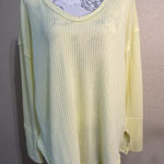 Vintage America Hartford long sleeve sweater, waffle‎ knit Yellow Size XL Photo 0