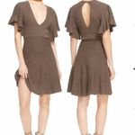 Free People NWOT  Ribbed V-Neck Sweater Dress Olive Green Photo 1
