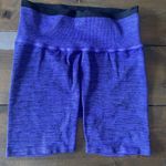 Peloton ‎ Women's Purple High Waist Bike Shorts Stretch Workout Photo 1