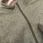 Boutique oversized zip up green two tone pull over size small. Photo 7