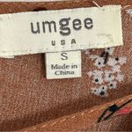 Umgee Women’s Floral Print Boho Peasant Dress Size Small READ Photo 5