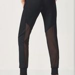 Fabletics  Rocha Joggers Womens L Black Sheer Mesh Pockets Athleisure Pilates Gym Photo 1