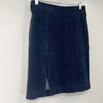 VTG MECCA Womens 27 Dark Blue Denim Front Slit Streetwear Grunge Pencil Skirt Size M Photo 2