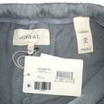 NWT THE GREAT. The Patch Pocket Dusty Blue Cotton Sweat Short 0 Size XS Photo 2