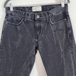 Current/Elliott Black Distressed Skinny Jeans Size 28 Black Skinny Jeans Photo 2