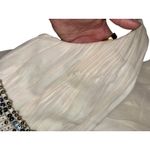 NWT Mandalay White Silk Navy Blue Beaded Sequin Mini Evening Dress Womens Size 6 Photo 13