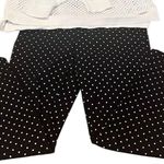 Apropos size 6 black and white polka dottedâankle length cropped pantsâEUC Photo 0