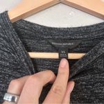 Banana Republic Factory Black Long Sleeve Ruffle Hem Top Blouse Soft Comfy XS Photo 1