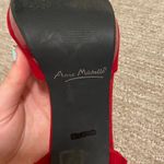 Anne Michelle Red Ruffle Backed Heels Photo 4