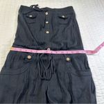 Rhapsody  Neutral Black Sleeveless Romper with pockets Photo 3