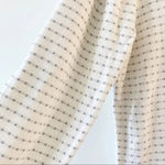 Sigrid Olsen  Sport‎ White Gray Striped Cardigan L Photo 2