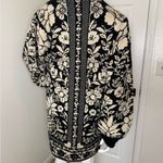 Farm Rio  Floral Black and Cream Knit Cardigan Photo 8