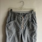Sundance  Riviera Linen Flax Cotton Grey Pants Size 8 Photo 4