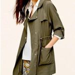 Loft Ann Taylor  Petites Moss Green Drape Utility Jacket XXSP Photo 0
