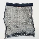 Beach Bunny  Glitzy Girl Mesh Pearl Skirt in Black Small Photo 2