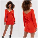 ASOS COLLUSION cheese cloth fit and flare puffed out sleeves dress Size 10 Photo 4