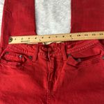 Red Skinny Jeans Size 2 Photo 8