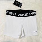 Nike 3” Pro Spandex Shorts White Size M Photo 0
