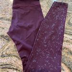 Lululemon  Speed Wunder Under Leggings Size 4 Burgundy Sculpting Full-Length Pant Photo 4