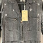 Vintage Havana Grey Star Jumpsuit Coveralls size Small NEW Photo 5