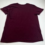 Sublime  Womens Size Medium Burgundy Purple Short Sleeve‎ Cotton Shirt Rock Sun Photo 6