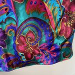 Victoria's Secret Victoria’s Secret Y2K Blue Purple Floral Nightie Size M Slip Gold Label Satin Photo 2