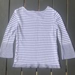 Cable & Gauge Striped Bell Sleeved Sweater Photo 10