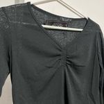 Hiatus bell sleeves top Size M USA Black Sheer Y2K New Photo 2